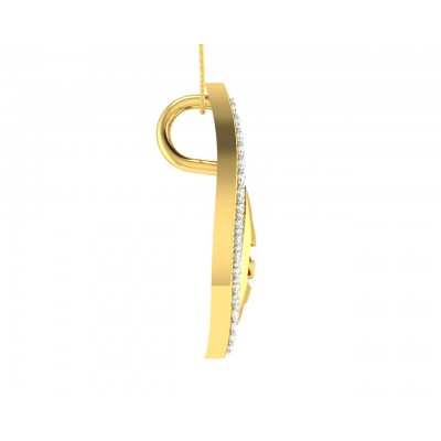 Shiva’s Third Eye pendant in Gold with diamonds